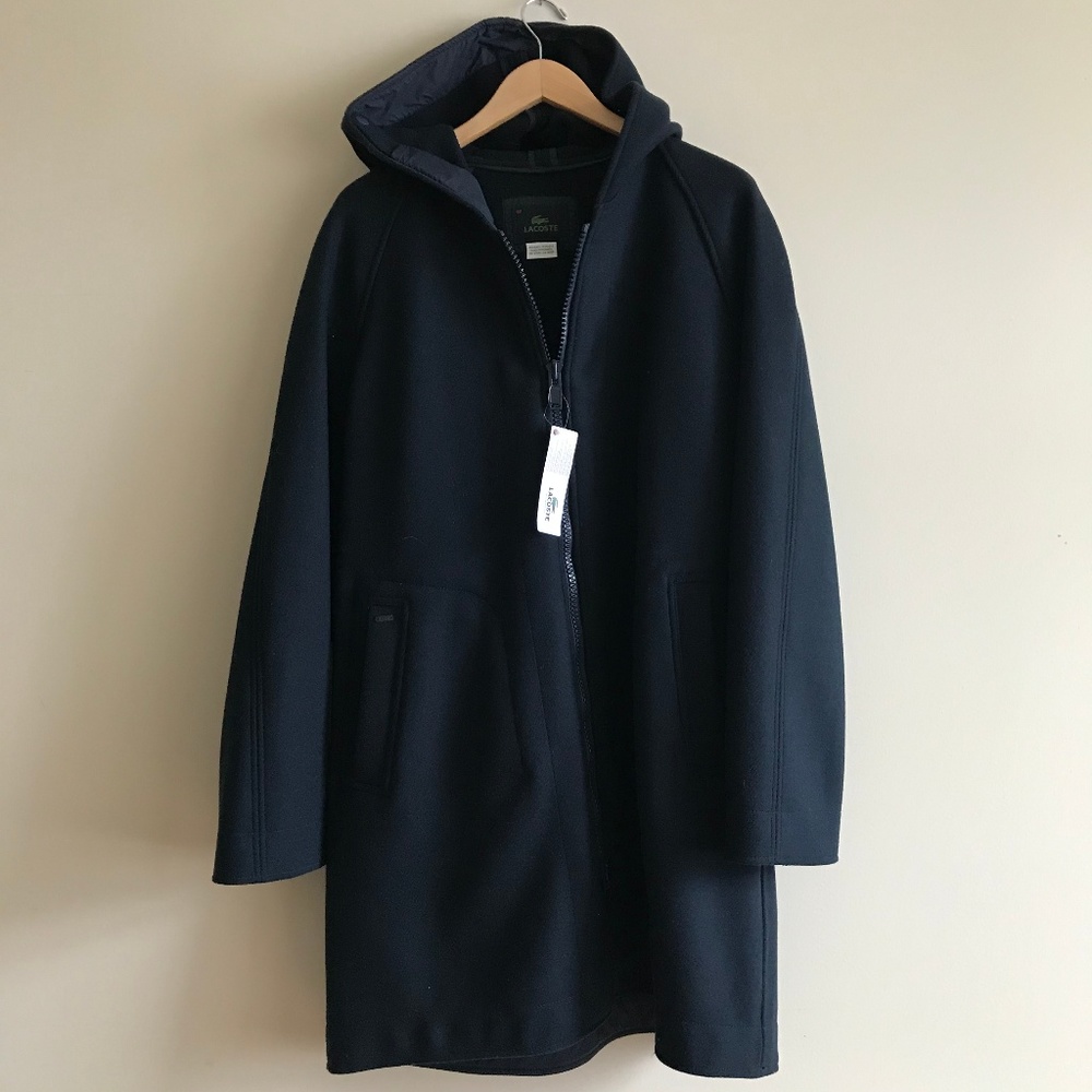 LACOSTE MENS MEDIUM STADIUM COAT JACKET NEW